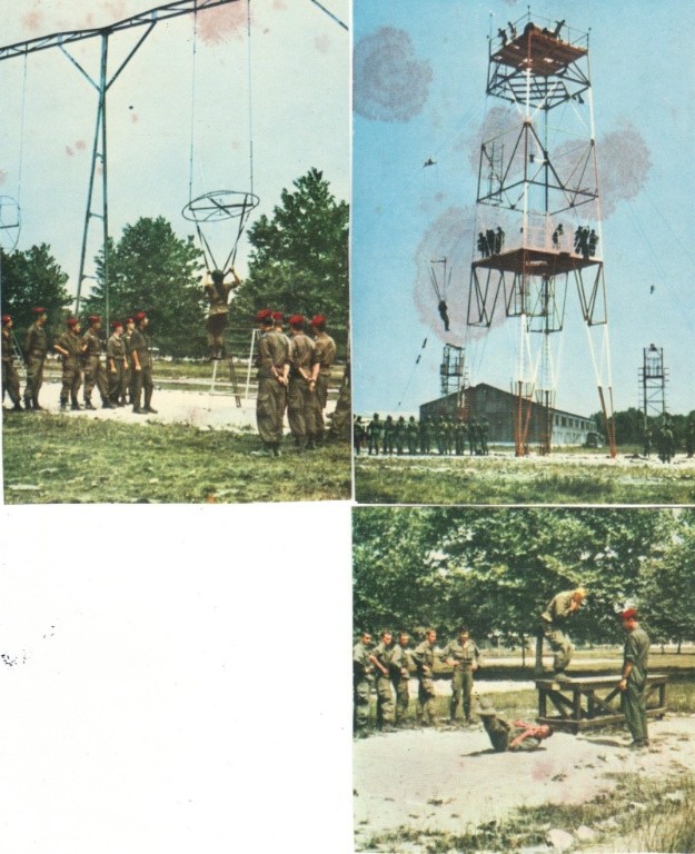   Le parachutiste DE PAOLI a conservé quelques photos d'agrès .